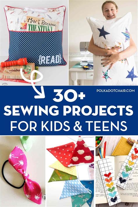 30+ Free Beginner Sewing Projects for Kids & Teens | Polka Dot Chair ...