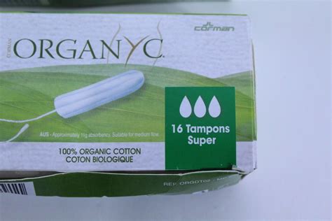 Organyc 100% Certified Organic Cotton Tampons No Applicator Super 5-16 ...