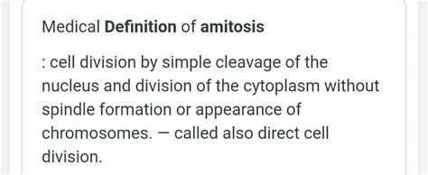 what is amitosis? ...... - Brainly.in