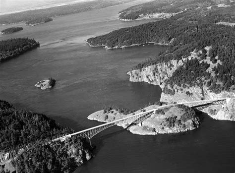 Deception Pass and Canoe Pass bridges are dedicated on July 31, 1935 ...