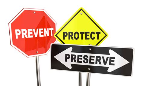 Prevent Protect Preserve Road Street Signs Safety Security 3d Il – ABD