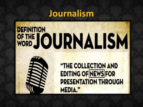 Types of Journalism