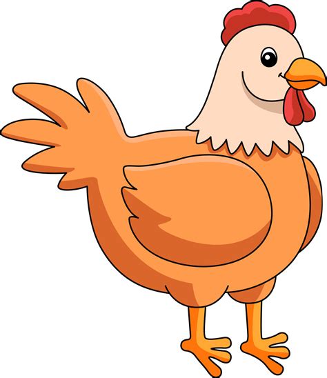 Chicken Cartoon Colored Clipart Illustration 6325865 Vector Art at Vecteezy