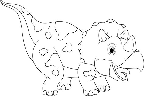 Dinosaur Outline Coloring Pages