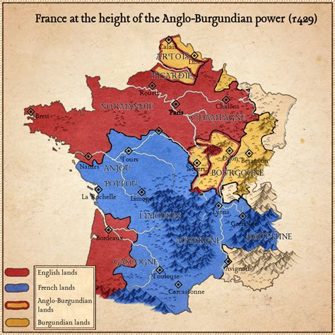 (Modern day) France during the Hundred Years War (1429) : r/wonderdraft