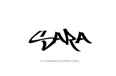 Sara Name Tattoo Designs