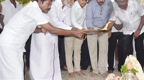 Work on construction of steps to Tiruttani hill shrine launched - The Hindu