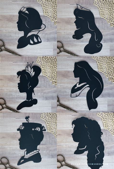 Disney Princess Silhouettes v.3 | Designs By Miss Mandee