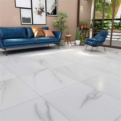 Buy Livelynine Peel and Stick Floor Tile Stickers Waterproof Vinyl ...