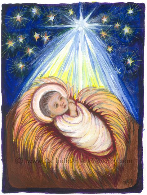 Baby Jesus Art Print – Catholic Art and Jewelry