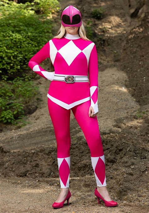 Pink Ranger Cosplay Costume Mighty Morphin Power Rangers Suit ...