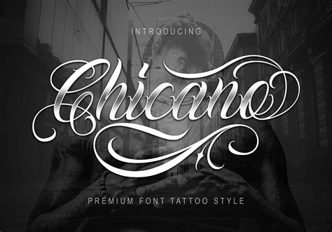 Chicano Font | Tattoo Style | Stunning Script Fonts ~ Creative Market