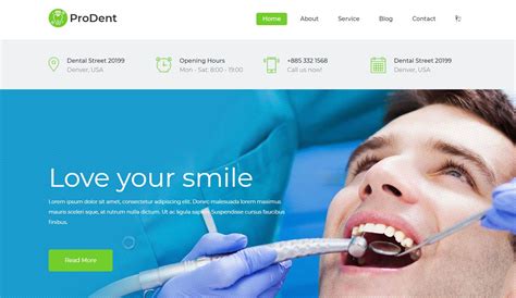 Dentist Website Templates Free