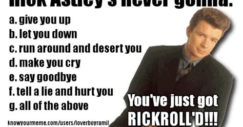 News of 'Rickroll' meme death greatly exaggerated