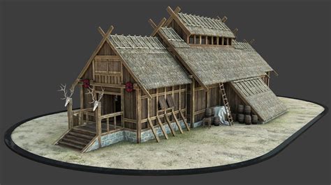 3D Models | Over a Million Models for Download | Viking house, Sci fi ...