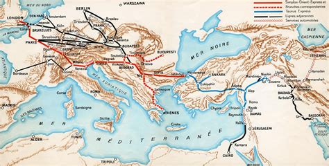 Simplon Orient Express map, c. 1932. (Photo: Arjan den Boer).17 ...