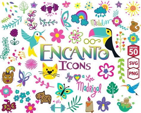 Encanto icons svg, Encanto ornaments svg, UPP52 | Crafts, Svg, Cards ...