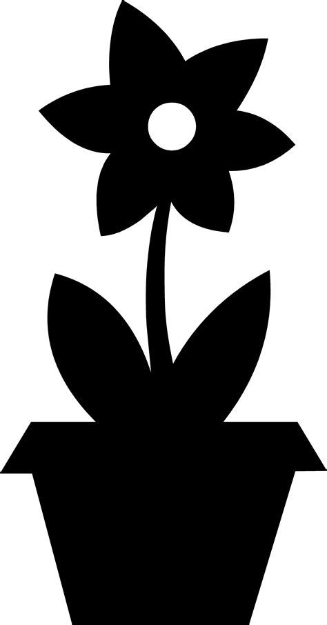 Flower Silhouette Clip Art - Cliparts.co