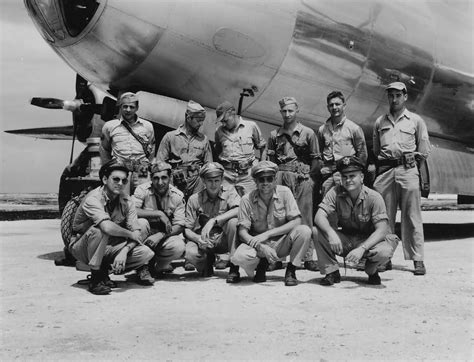 B-29 Superfortress bomber crew on TINIAN airfield Pacific | World War ...