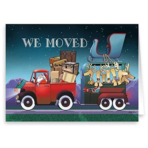 personalized - we moved/new address holiday card 24 cards & envelopes ...