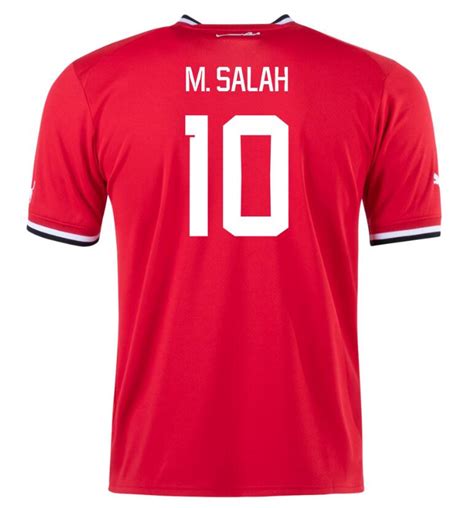 Mohamed Salah #10 Egypt 2022 World Cup Home Soccer Jersey Model[2217597 ...