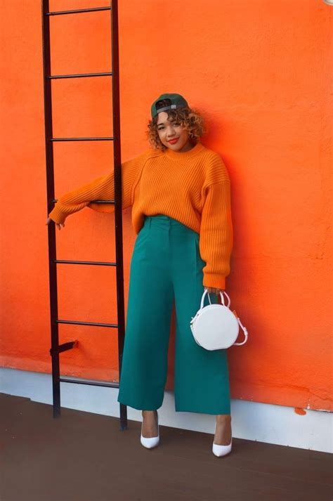 O&G – Orange & Green | Color blocking outfits, Color combinations for ...