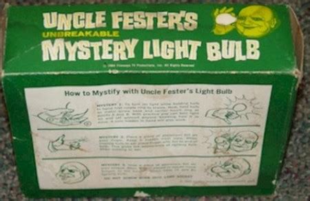 Uncle Fester’s Mystery Light Bulb | SheWalksSoftly