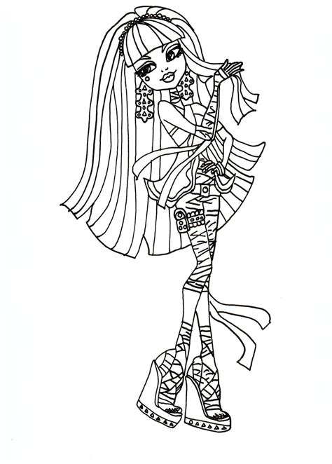 Free Printable Monster High Coloring Pages for Kids