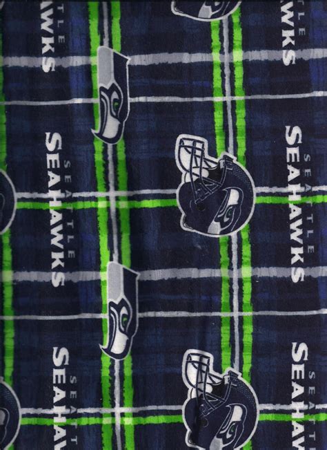 New NFL Officially Licensed Seattle Seahawks Flannel Fabric by | Etsy