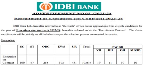 IDBI Bank Recruitment 2023 - India's No 1 job site