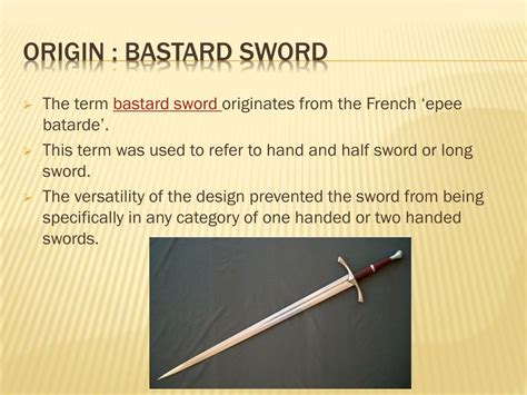 PPT - History of Bastard Sword PowerPoint Presentation, free download ...