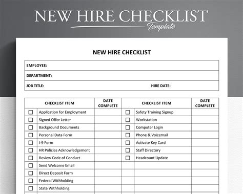 New Employee Onboarding Checklist Template Excel - Printable Calendars ...