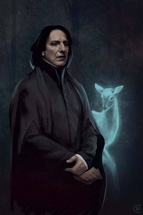 Professor Severus Snape and his Doe patronus. :)