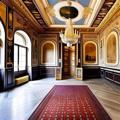 Premium AI Image | Steampunk elegant castle interior