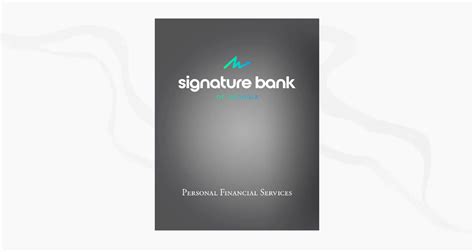 Signature Bank Personal Banking Brochure