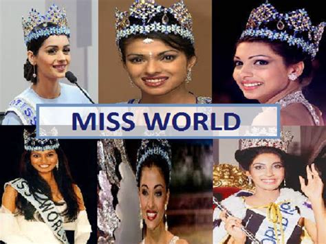 List of Miss World winners from India