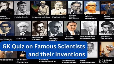 World Famous Scientists And Their Inventions