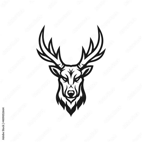 Deer logo design vector inspiration Stock Vector | Adobe Stock