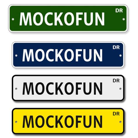 🛑 (FREE) Street Sign Maker - MockoFUN