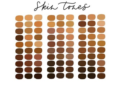 Skintones Digital Art Skin Color Palette : Although no two people's ...