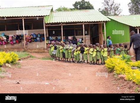 Pupils at a Bridge International Academies primary school in Mpigi ...