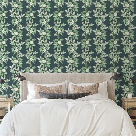 Magnolia Blooms Peel and Stick Removable Wallpaper | Love vs. Design