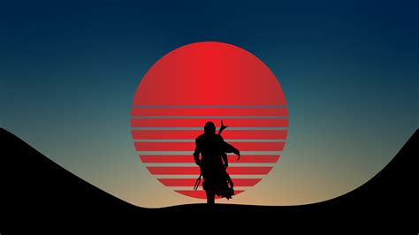 2560x1440 Star Wars The Mandalorian 4K Vaporwave 1440P Resolution ...