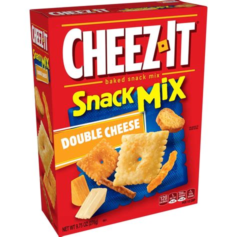 Cheez-It, Baked Snack Mix, Double Cheese, 9.75 Oz - Walmart.com ...