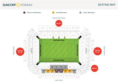 Suncorp Stadium Seating Map