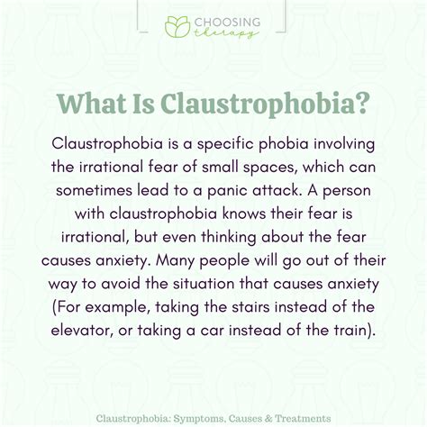 Claustrophobia Symptoms