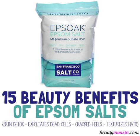 15 Beauty Benefits of Epsom Salts for Skin, Hair & More - beautymunsta ...