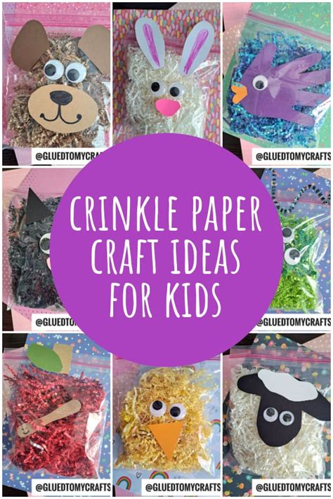 Craft Ideas For Kids Using Shredded Crinkle Paper