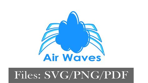 Air Waves Logo Design Editable Print-ready and Transparency. - Etsy