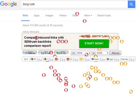 Play Google Zerg Rush game- Zerg Rush Easter Egg Tricks